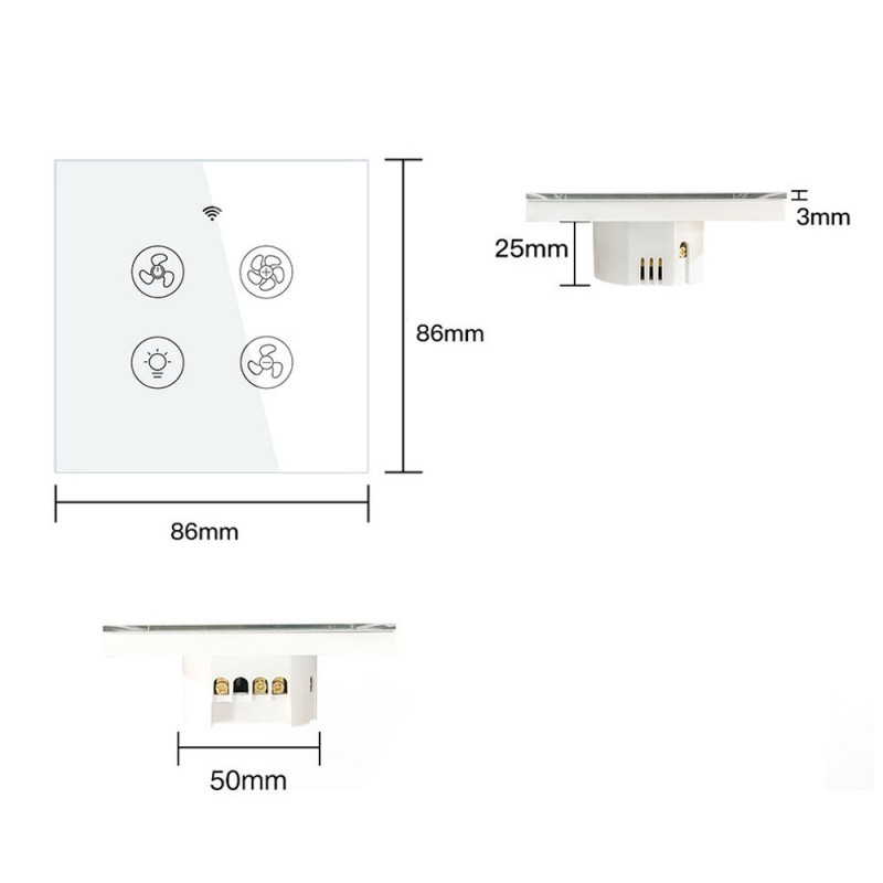 smart switch for ceiling fan with light