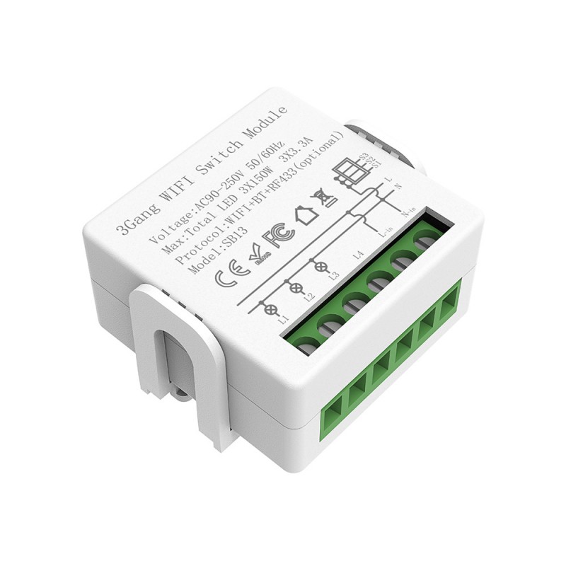 3 gang modular switch