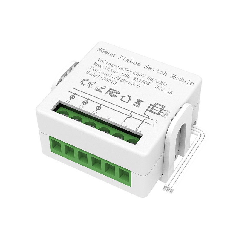 3 gang modular switch